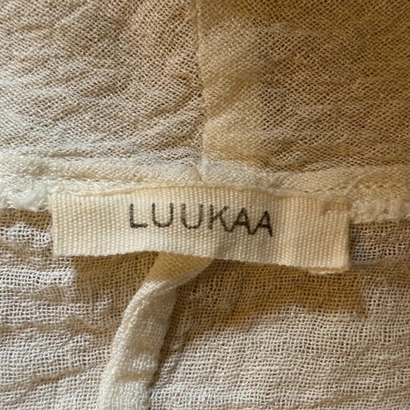 Luukaa linen asymmetrical white duster - Picture 4 of 8